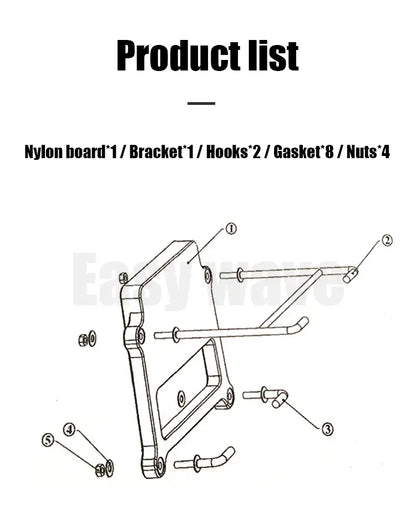 Modified outboard transom for paddle board motor